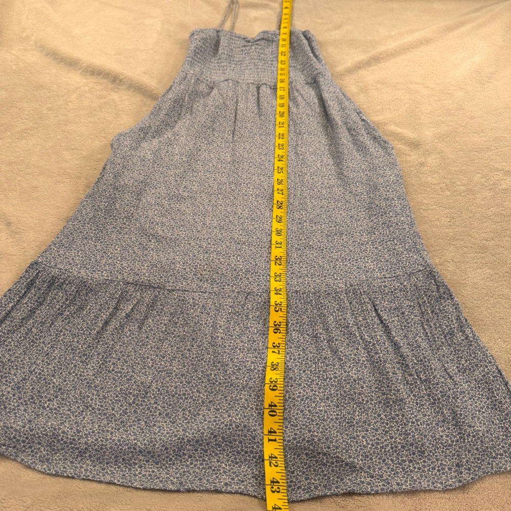 Abercrombie Floral Smocked Tiered Boho Coastal Summer Cottagecore Dress Sz S - Picture 8 of 14